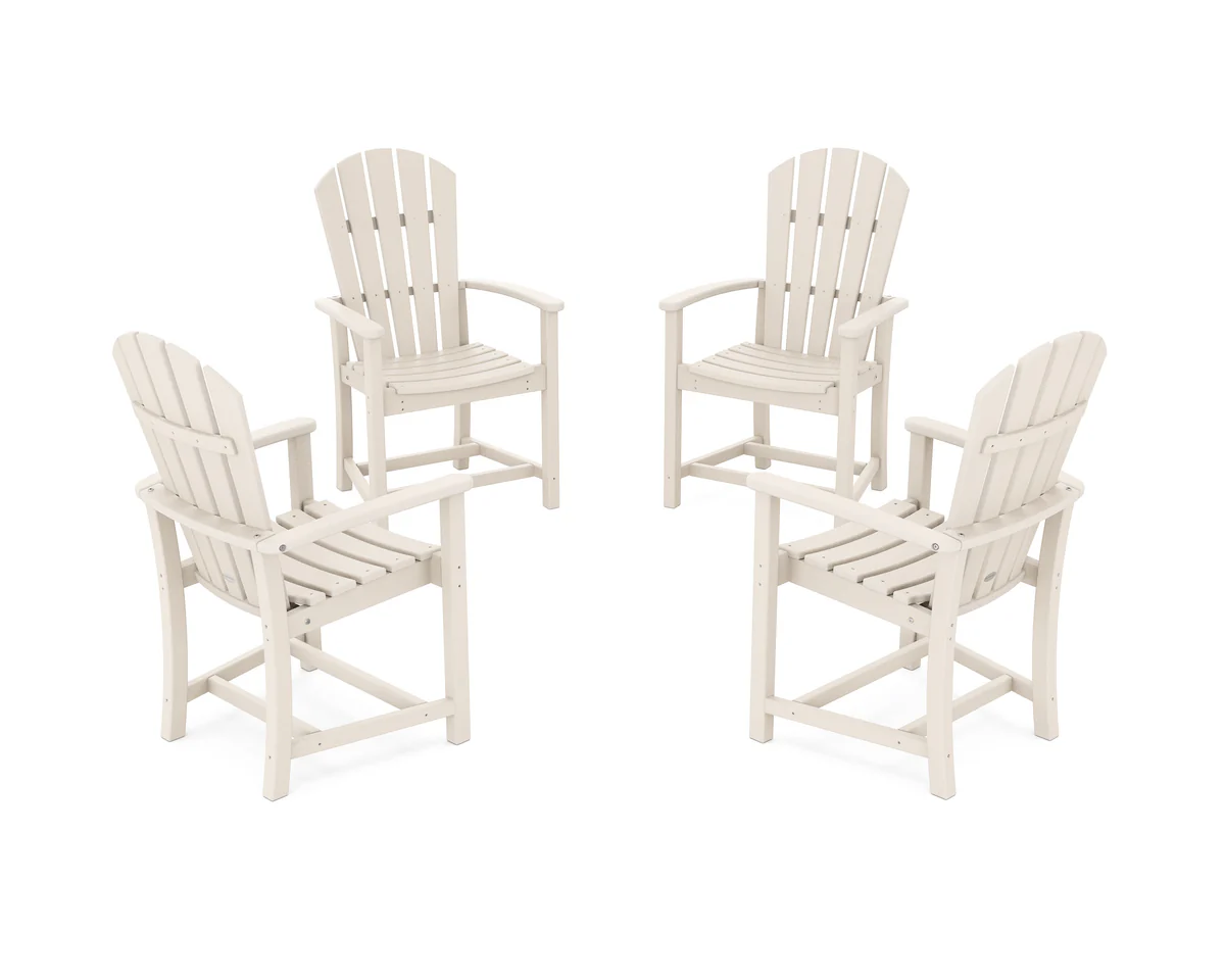 Palm Coast 4-Piece Upright Adirondack Conversation Set